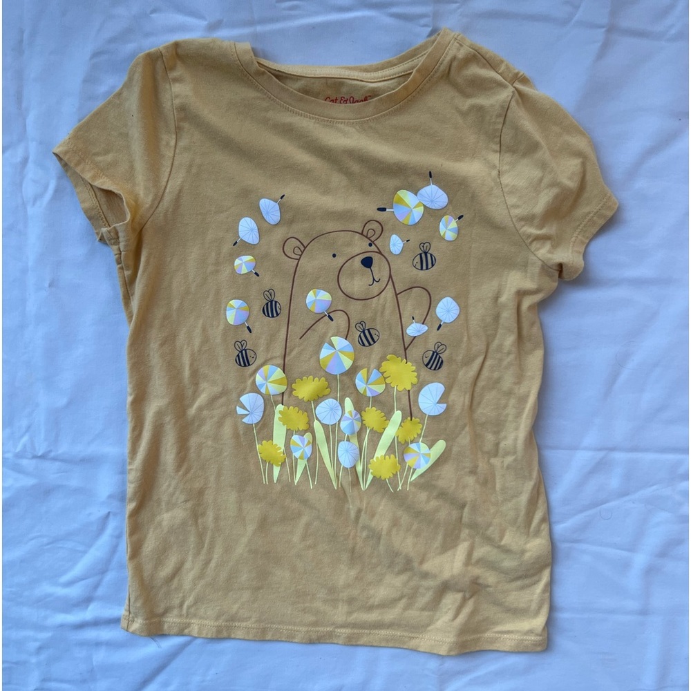 Cat & Jack Yellow Honey Bear T-Shirt